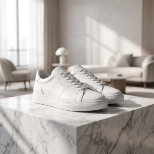 Classic White Leather Sneakers